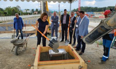 La première pierre du Quartier Horizons le 30 août 2022 à Chavannes-près-Renens