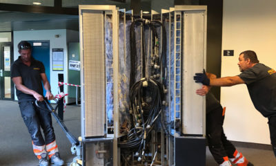 Déménagement du superordinateur Cray 1 S au Musée Bolo