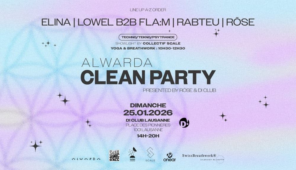 Le concept "Clean Party" débarque à Lausanne